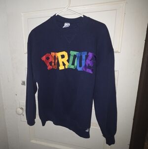 Vintage Embroidered Russell Athletic Purdue Pull Over Large Like New